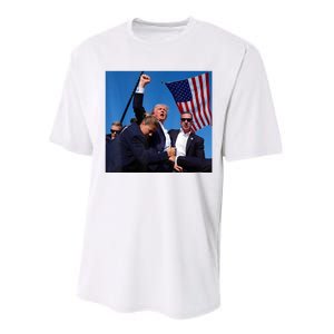 Donald Trump Fight Fist 2024 Performance Sprint T-Shirt