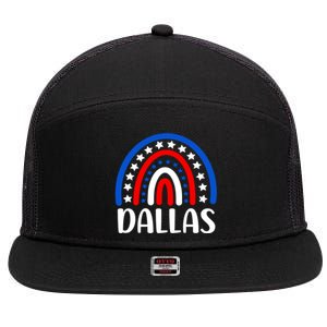 Dallas Texas Funny Gift I Love Dallas Texas Usa Meaningful Gift 7 Panel Mesh Trucker Snapback Hat