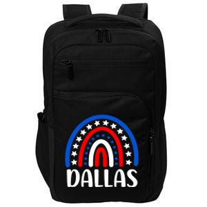 Dallas Texas Funny Gift I Love Dallas Texas Usa Meaningful Gift Impact Tech Backpack