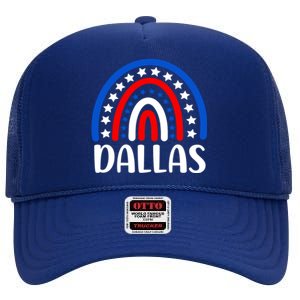 Dallas Texas Funny Gift I Love Dallas Texas Usa Meaningful Gift High Crown Mesh Back Trucker Hat