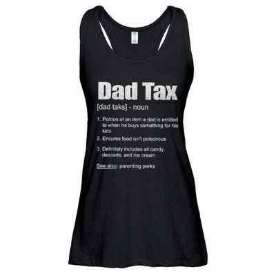 Dad Tax Funny Dad Tax Definition Father's Day Ladies Essential Flowy Tank