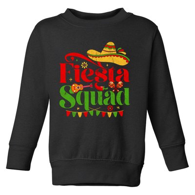 Down To Fiesta Squad Happy Cinco De Mayo Mexican Guitar Sombrero Toddler Sweatshirt