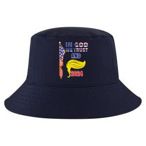 Donald Trump For President 2024 American Flag Cool Comfort Performance Bucket Hat