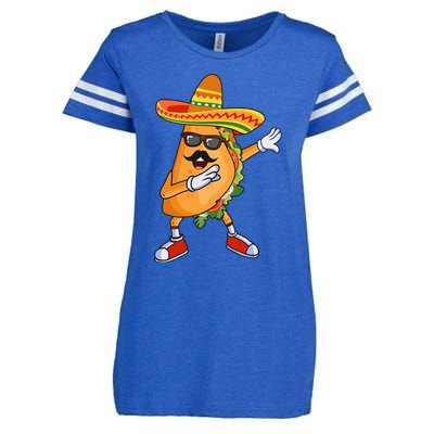 Dabbing Taco Funny Cinco de Mayo Mexican party Classic Enza Ladies Jersey Football T-Shirt