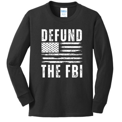 Defund The FBI Conservative Kids Long Sleeve Shirt