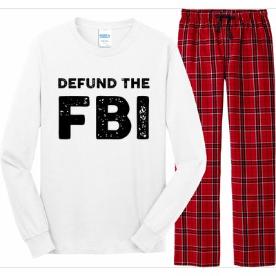 Defund The FBI Design Long Sleeve Pajama Set