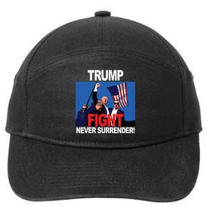 Donald Trump Fist American Flag Trump Fight 7-Panel Snapback Hat