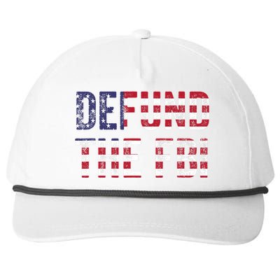 Defund The FBI American Flag Republican Snapback Five-Panel Rope Hat