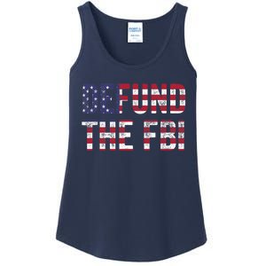 Defund The FBI American Flag Republican Ladies Essential Tank