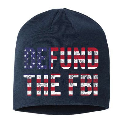 Defund The FBI American Flag Republican Sustainable Beanie