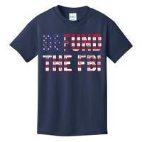 Defund The FBI American Flag Republican Kids T-Shirt