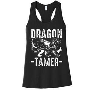 Dragon Tamer funny animal lovers Women's Racerback Tank