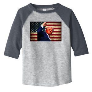 Donald Trump Field Attempt Fight For Freedom Toddler Fine Jersey T-Shirt