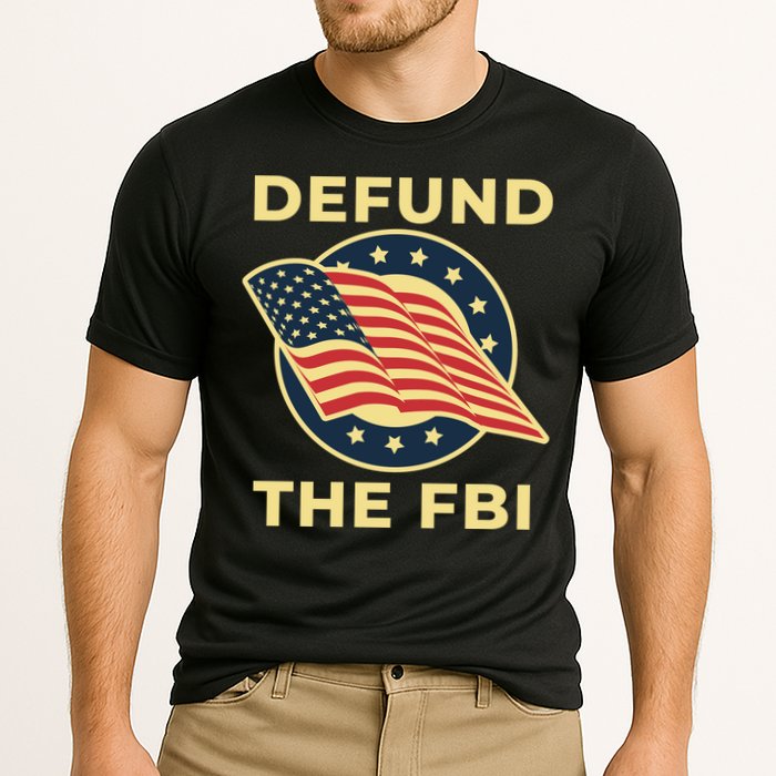 Defund The FBI Conservative Cooling Performance Crew T-Shirt