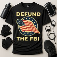 Defund The FBI Conservative Cooling Performance Crew T-Shirt