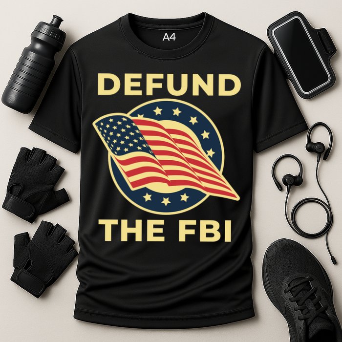 Defund The FBI Conservative Cooling Performance Crew T-Shirt