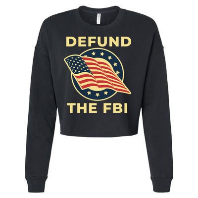 Defund The FBI Conservative Cropped Pullover Crew