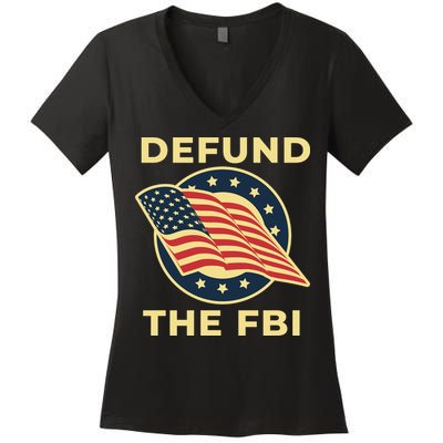 Defund The FBI Conservative Women's V-Neck T-Shirt