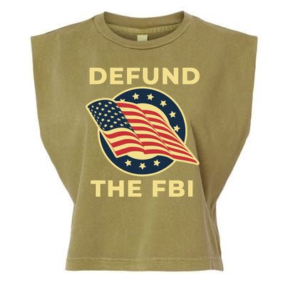Defund The FBI Conservative Garment-Dyed Women's Muscle Tee