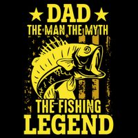 Dad The Fishing Legend Polo