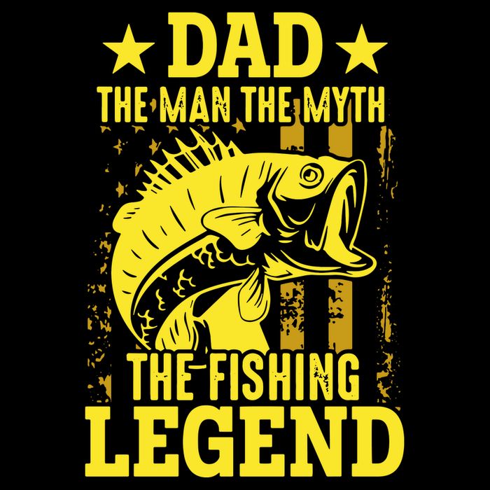 Dad The Fishing Legend Polo