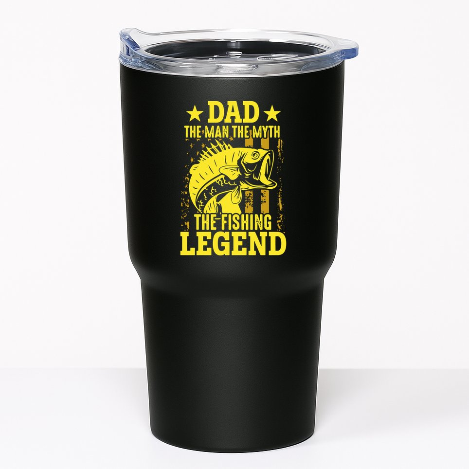 Dad The Fishing Legend Tumbler
