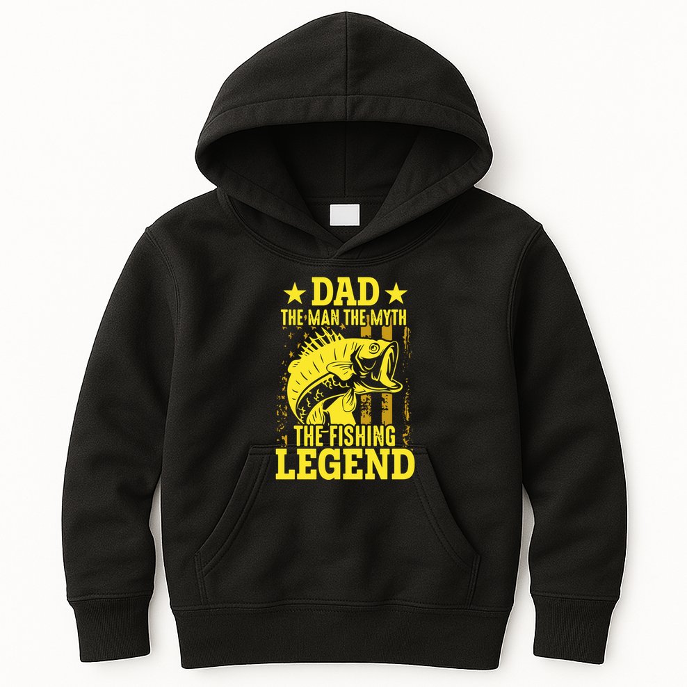 Dad The Fishing Legend Kids Hoodie