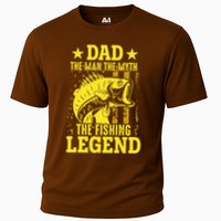 Dad The Fishing Legend Cooling Performance Crew T-Shirt