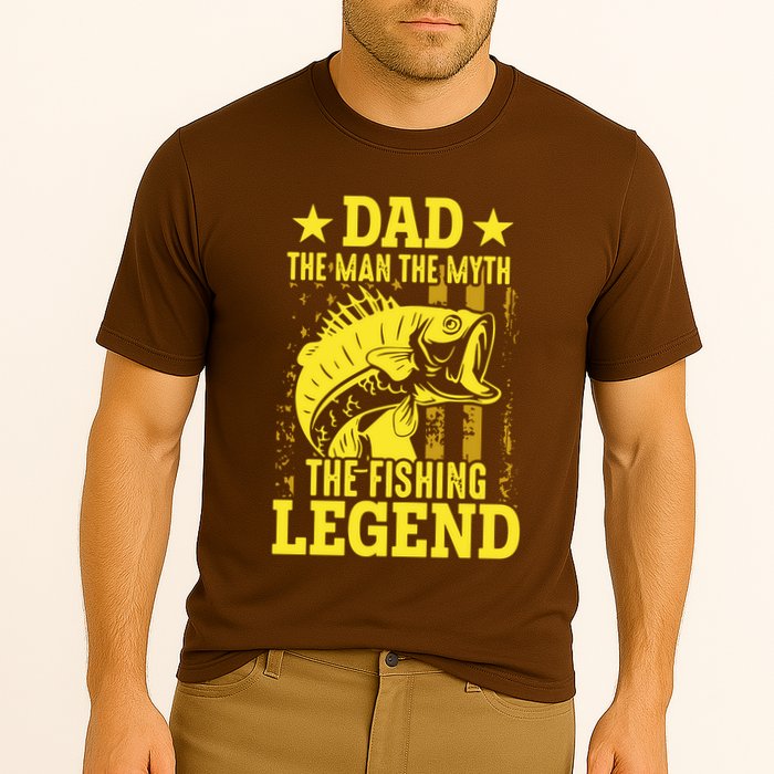 Dad The Fishing Legend Cooling Performance Crew T-Shirt