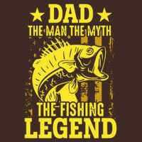 Dad The Fishing Legend Cooling Performance Crew T-Shirt