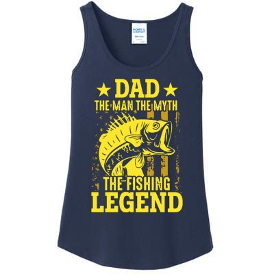 Dad The Fishing Legend Ladies Essential Tank