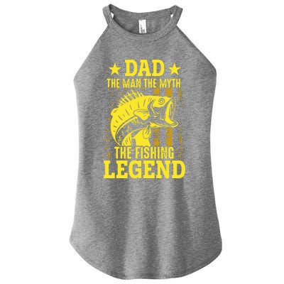 Dad The Fishing Legend Women's Perfect Tri Rocker Tank