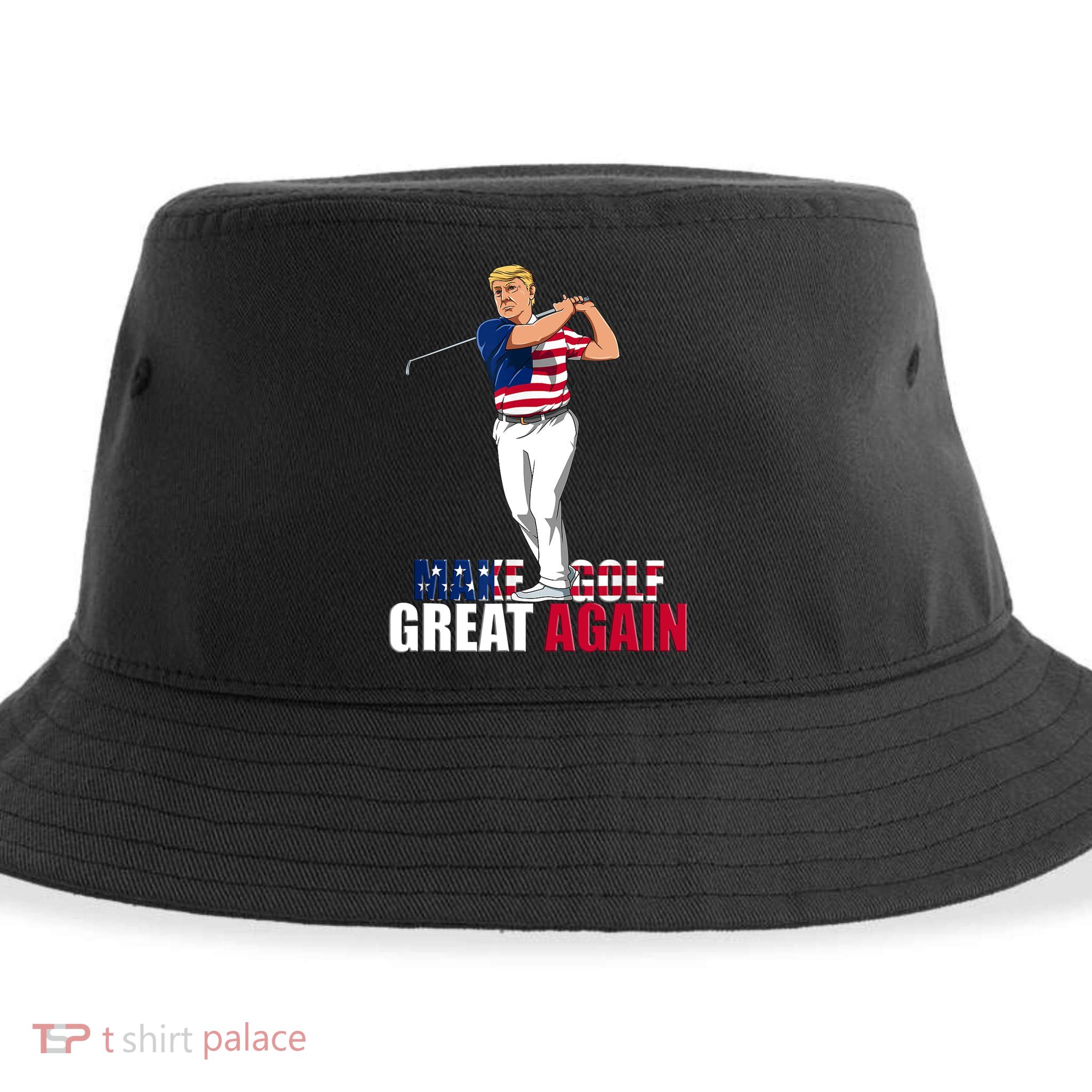 Donald Trump - Funny Golf Gift Sustainable Bucket Hat