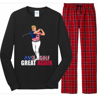 Donald Trump - Funny Golf Gift Long Sleeve Pajama Set