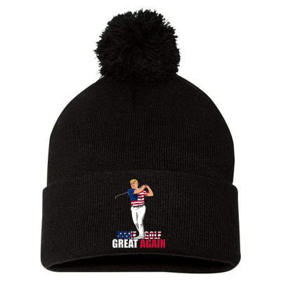Donald Trump - Funny Golf Gift Pom Pom 12in Knit Beanie