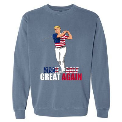 Donald Trump - Funny Golf Gift Garment-Dyed Sweatshirt