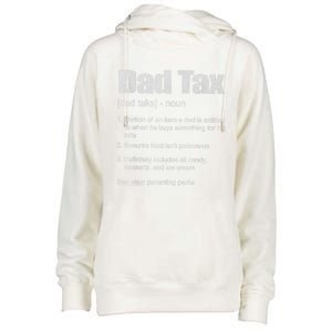 Dad Tax Funny Dad Tax Definition Father's Day Womens Funnel Neck Pullover Hood