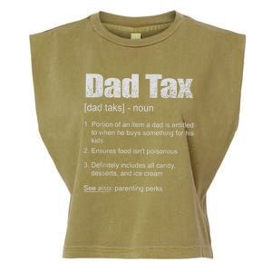 Dad Tax Funny Dad Tax Definition Father's Day Garment-Dyed Women's Muscle Tee