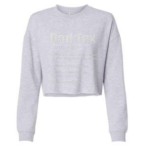 Dad Tax Funny Dad Tax Definition Father's Day Cropped Pullover Crew