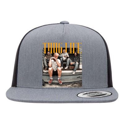 Donald Trump Friends Thug Life Flat Bill Trucker Hat