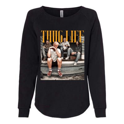 Donald Trump Friends Thug Life Womens California Wash Sweatshirt