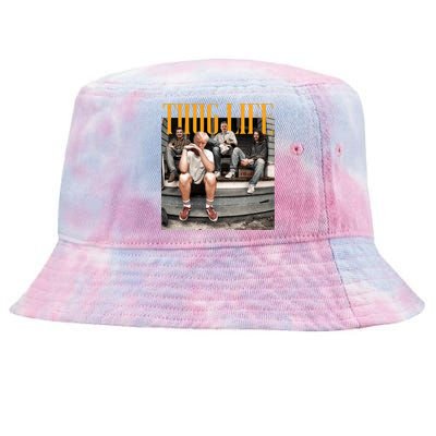 Donald Trump Friends Thug Life Tie-Dyed Bucket Hat