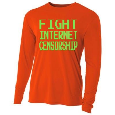 Defend The First Adt Fight Internet Censorship Meme Cool Gift Cooling Performance Long Sleeve Crew