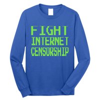 Defend The First Adt Fight Internet Censorship Meme Cool Gift Long Sleeve Shirt