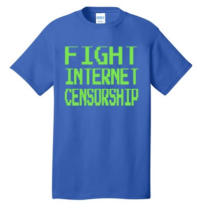 Defend The First Adt Fight Internet Censorship Meme Cool Gift Tall T-Shirt