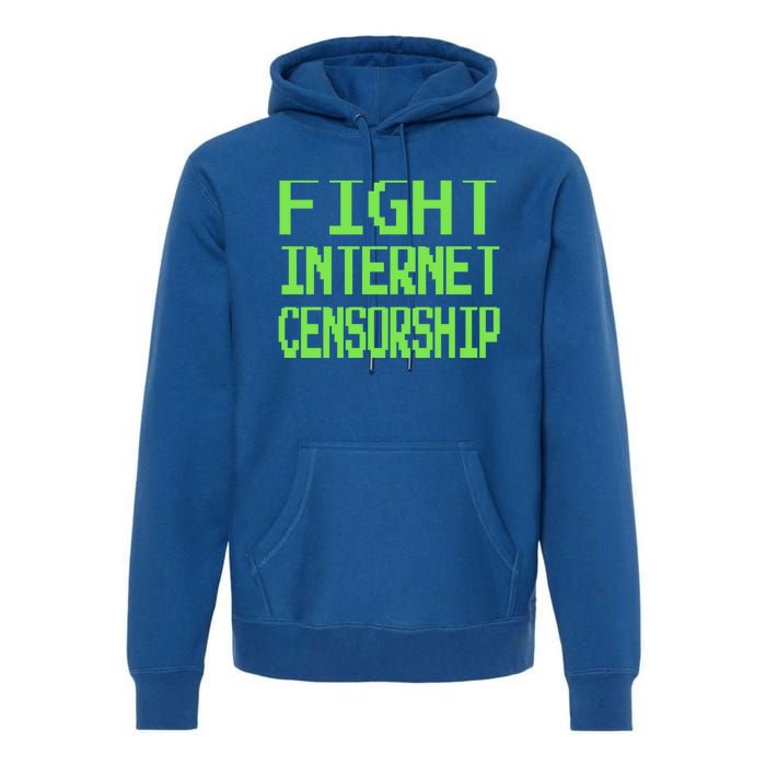 Defend The First Adt Fight Internet Censorship Meme Cool Gift Premium Hoodie