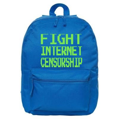 Defend The First Adt Fight Internet Censorship Meme Cool Gift 16 in Basic Backpack
