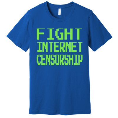 Defend The First Adt Fight Internet Censorship Meme Cool Gift Premium T-Shirt