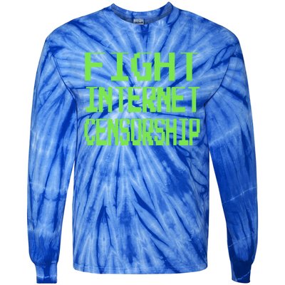 Defend The First Adt Fight Internet Censorship Meme Cool Gift Tie-Dye Long Sleeve Shirt