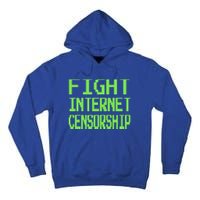 Defend The First Adt Fight Internet Censorship Meme Cool Gift Tall Hoodie